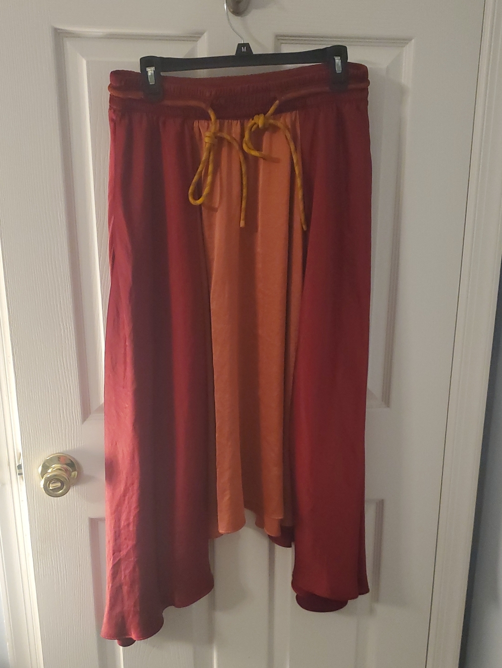 lululemon athletica Rust and Mustard Drawstring Skirt